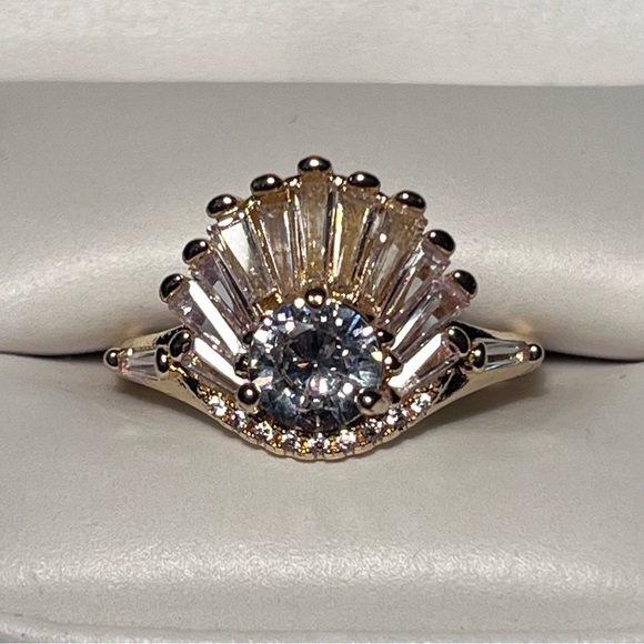 Rising Sun Diamond Ring - Picture 2 of 5